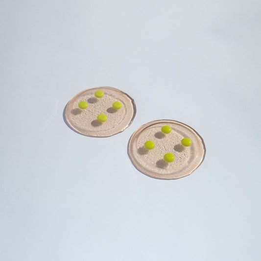 Dot Coasters | Pink & Slime