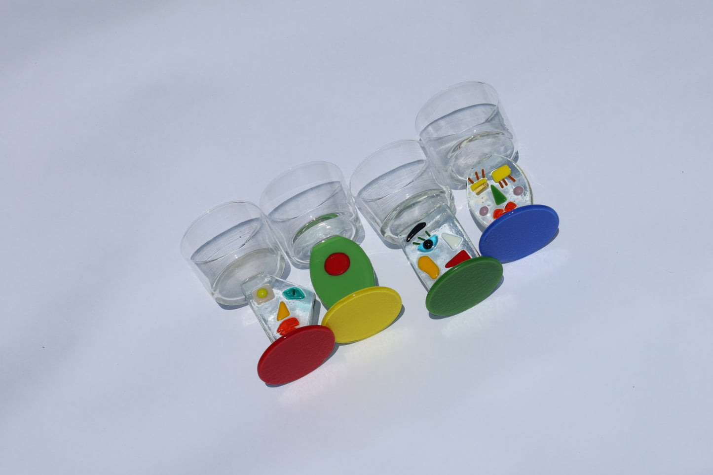 Abstract Face Glass | Triangle