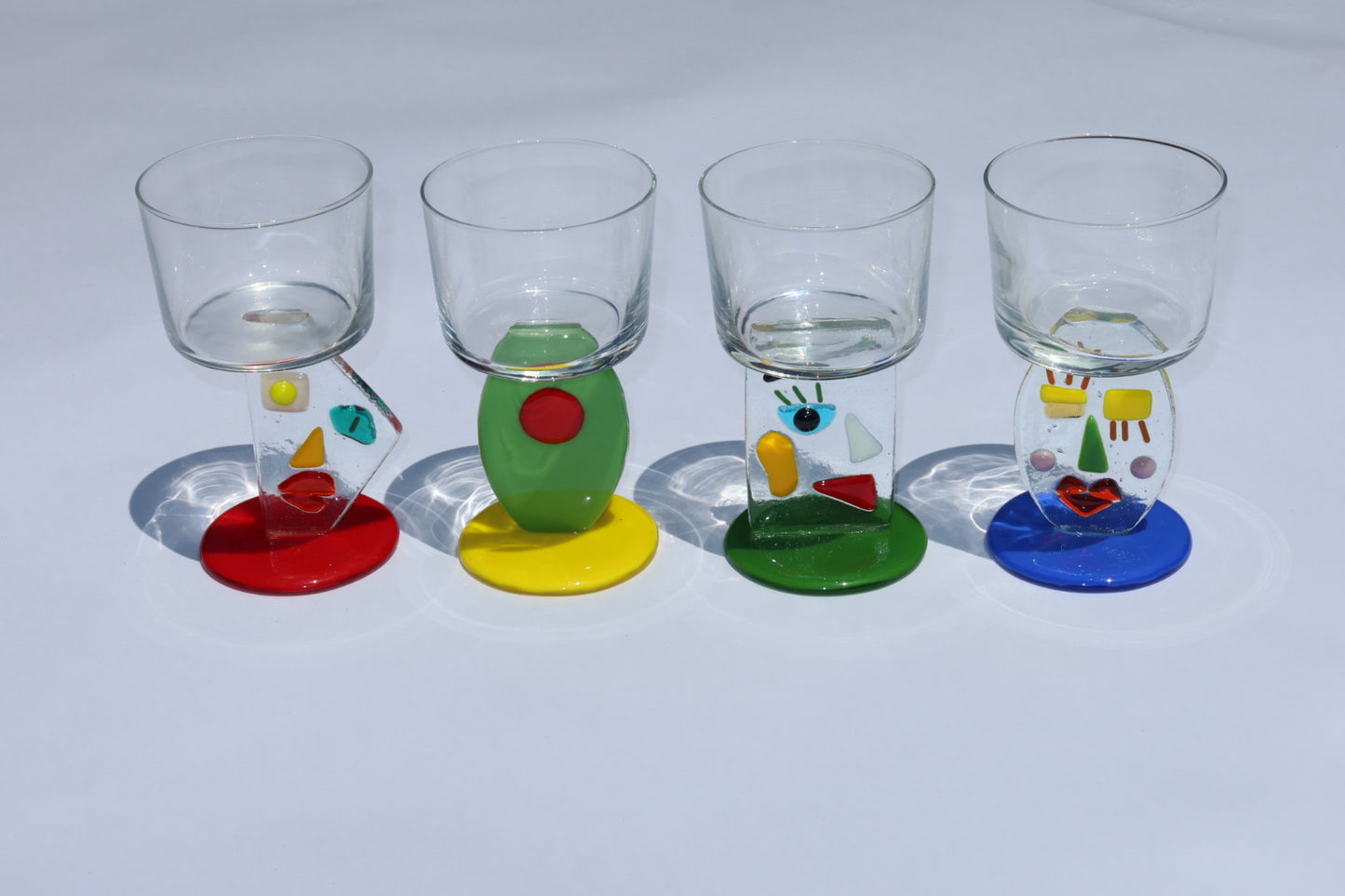 Abstract Face Glass | Triangle