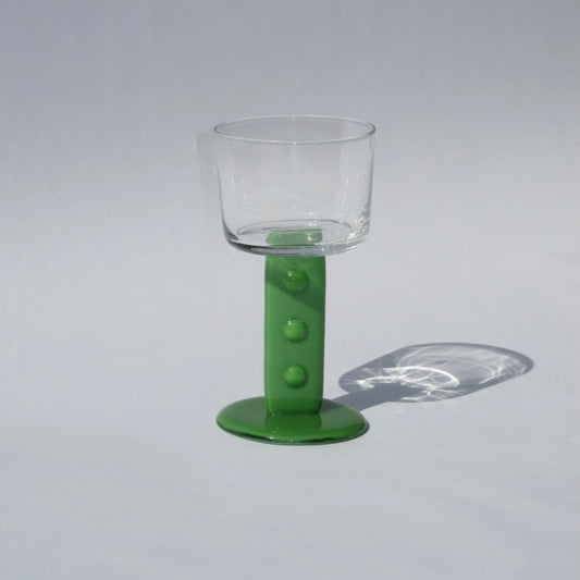 Chunky Dot Glass | Green