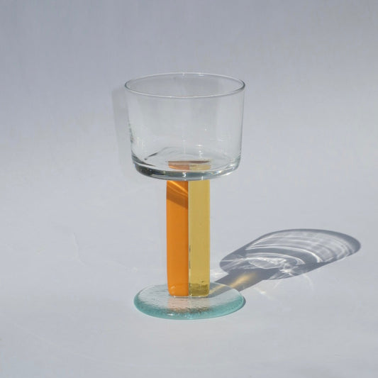 Chunky Stripe Glass | Orange