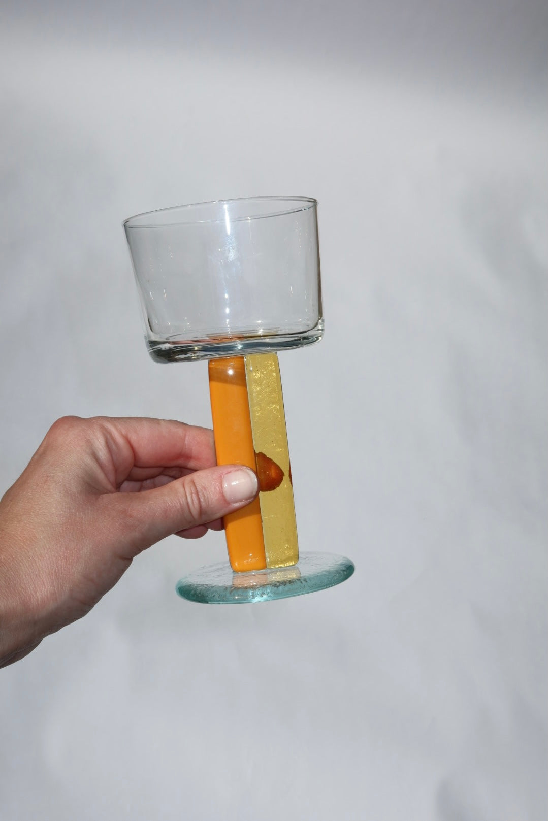 Chunky Stripe Glass | Orange