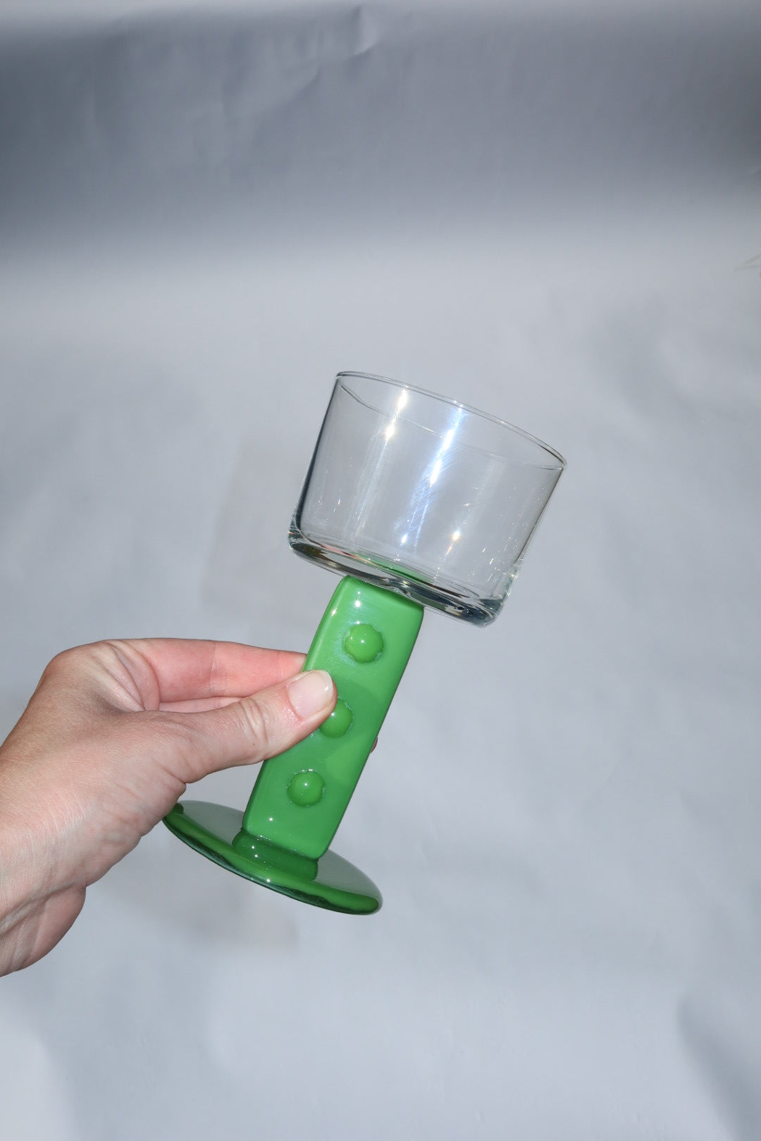 Chunky Dot Glass | Green