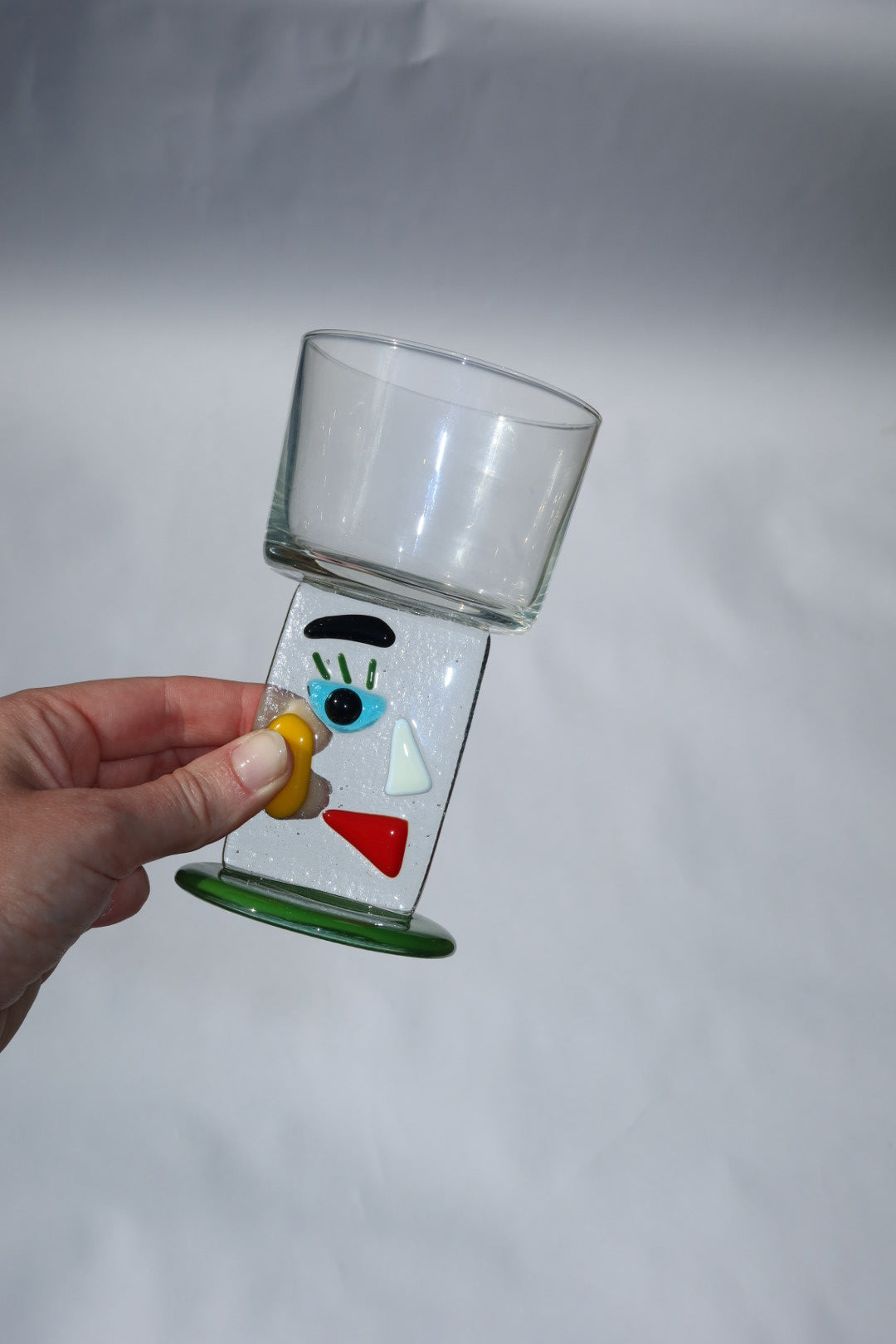 Abstract Face Glass | Rectangle