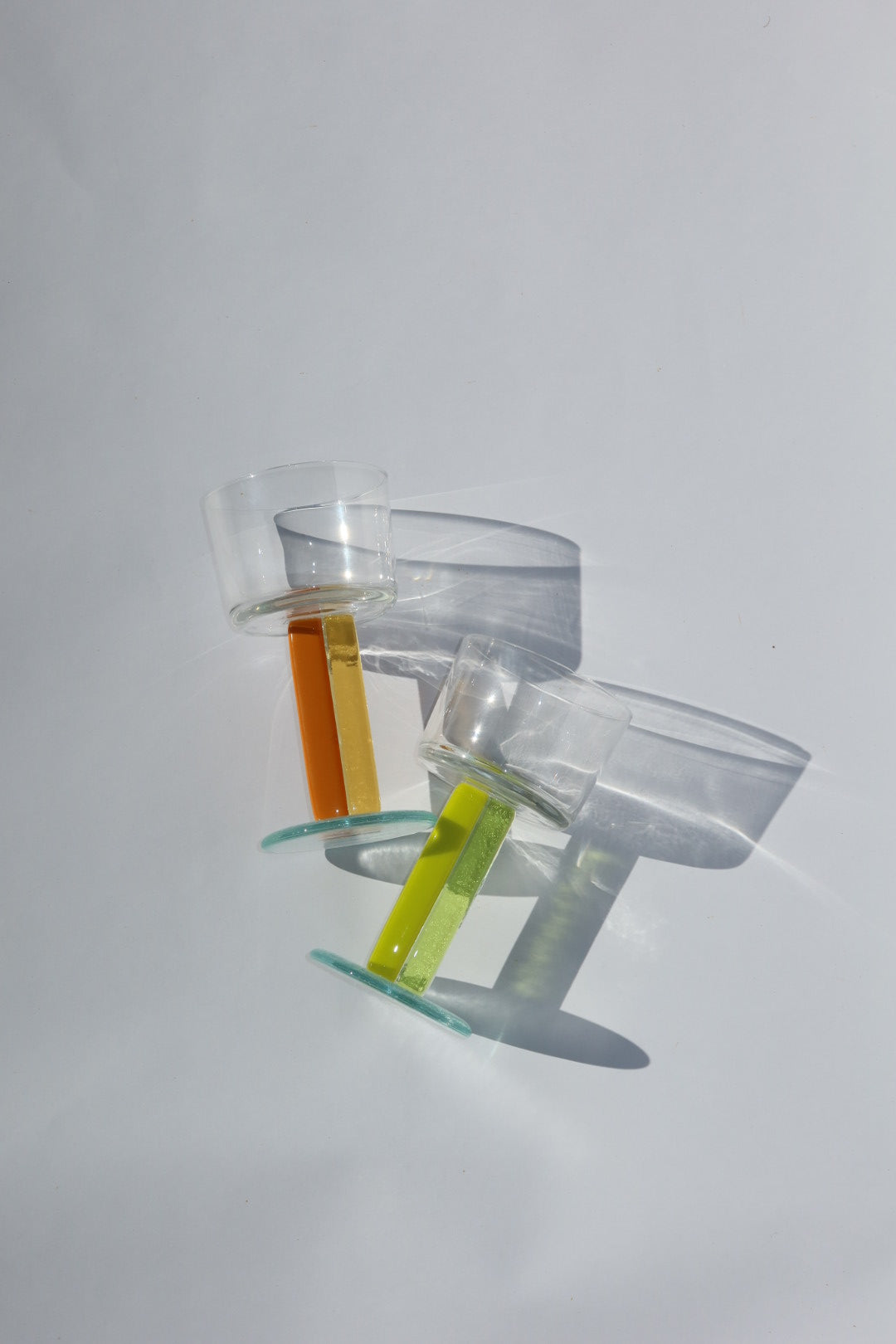 Chunky Stripe Glass | Orange