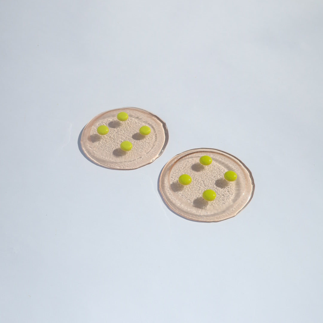 Dot Coasters | Pink & Slime