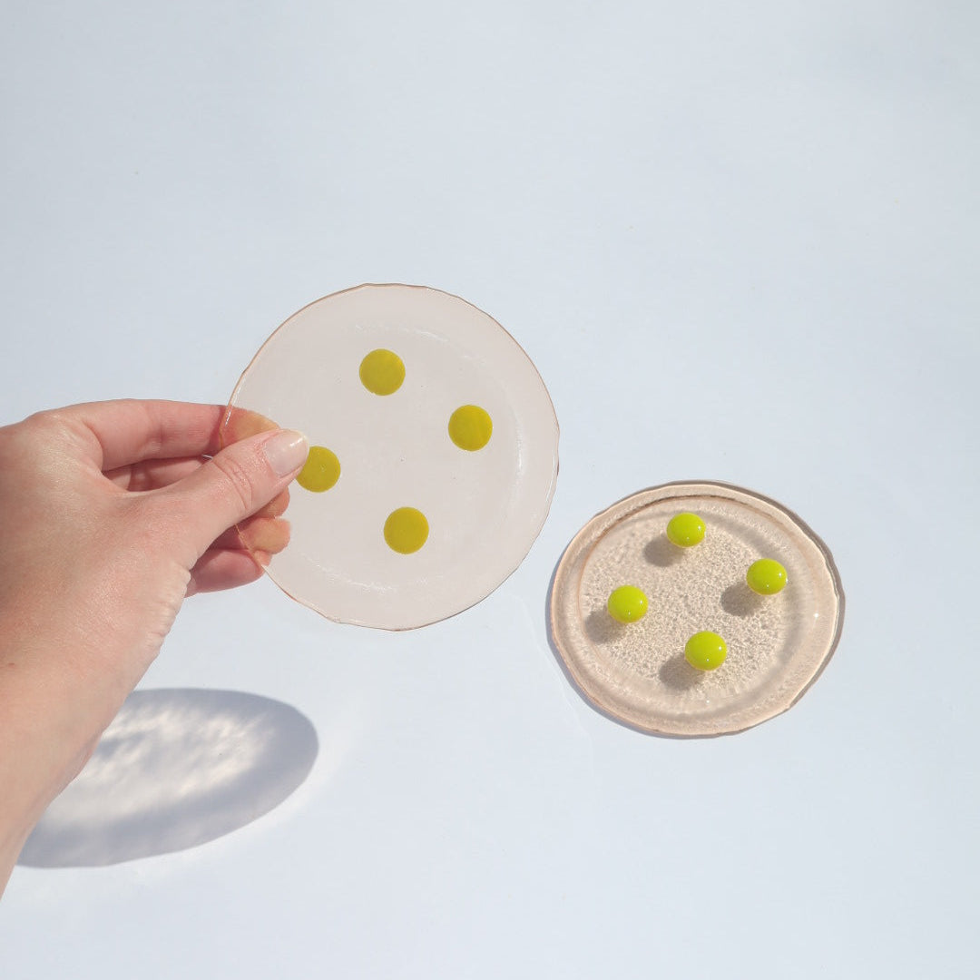 Dot Coasters | Pink & Slime