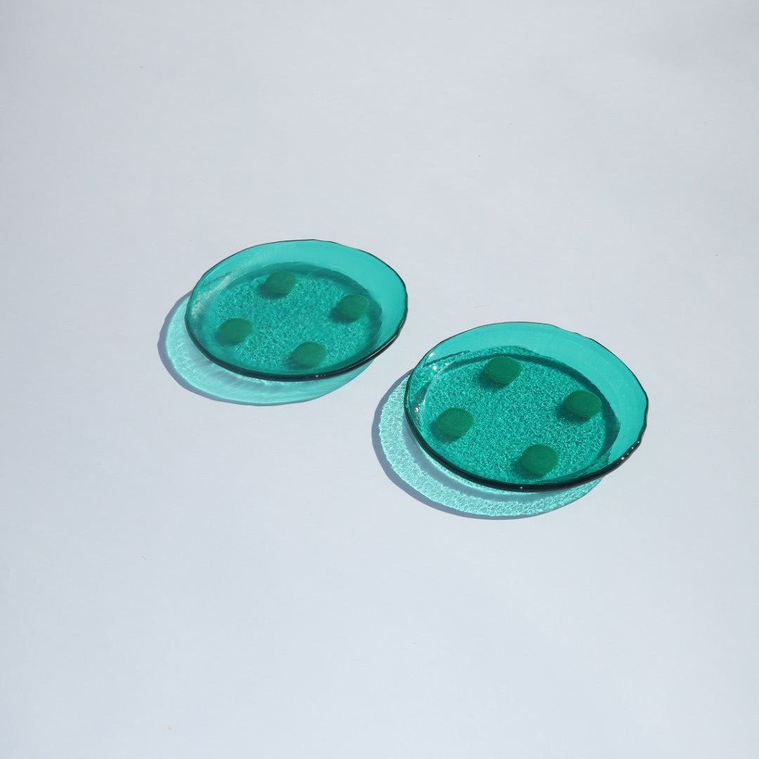 Dot Coasters | Teal & Mint