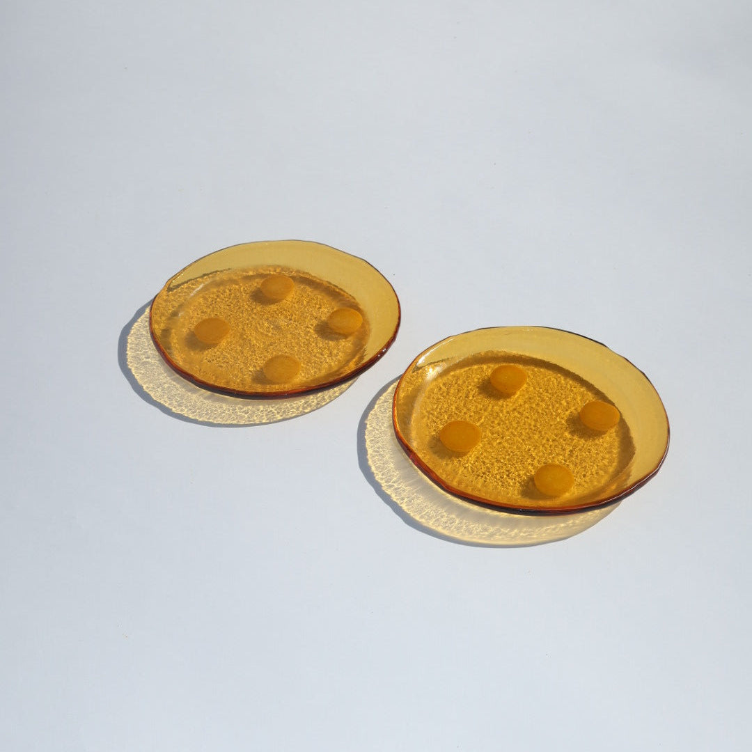 Dot Coasters | Honey & Yellow
